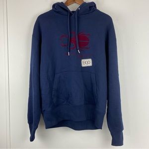 EKJO Paris size Medium Men’s Blue Beetle Bug Insect Pullover Hoodie Sweatshirt